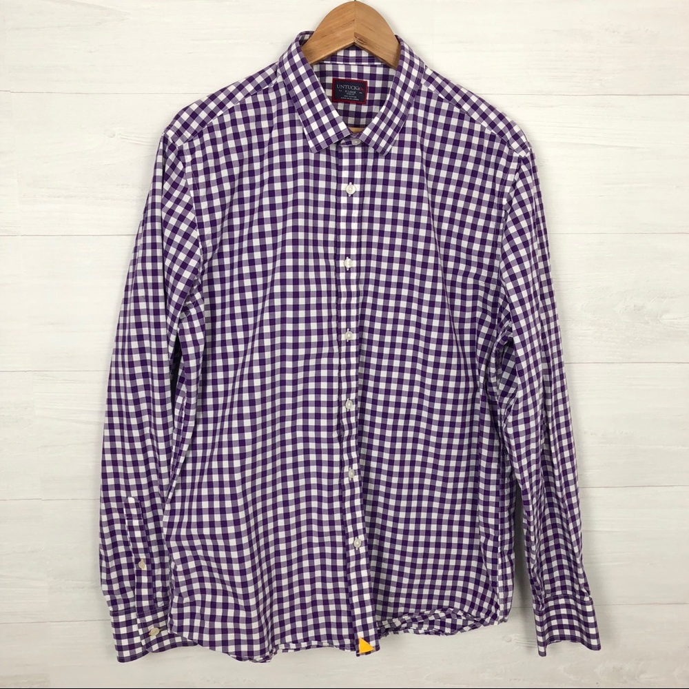 UNTUCKit Mens XL Long Sleeve Button-Up Shirt